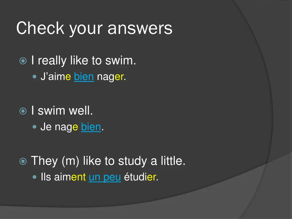check your answers