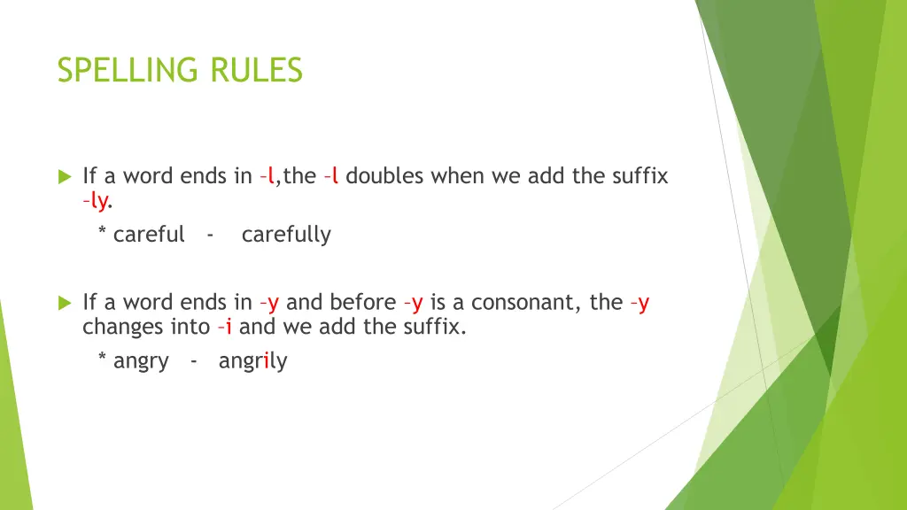 spelling rules
