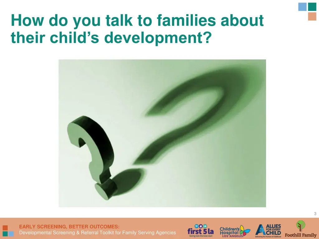 how do you talk to families about their child