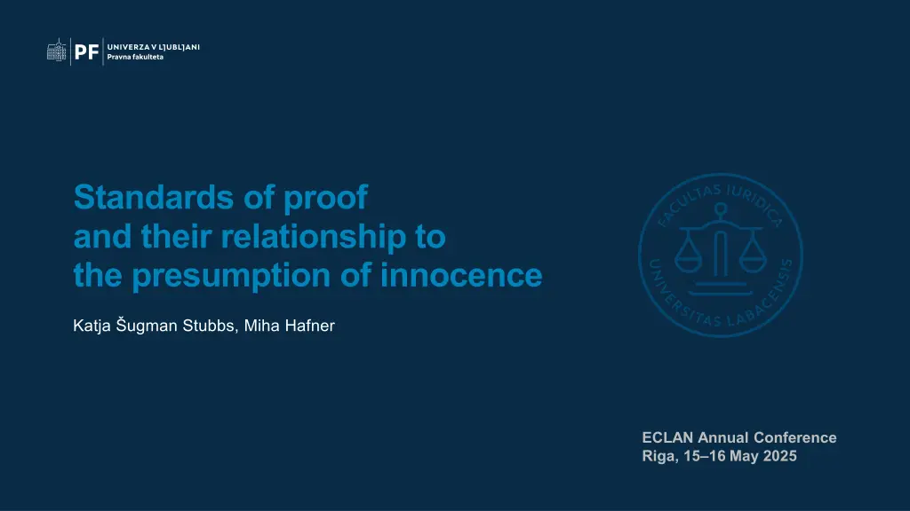 standards of proof and their relationship