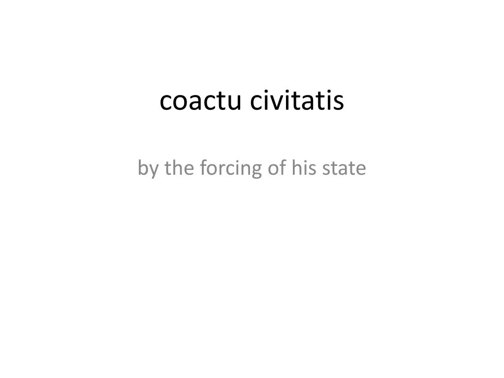 coactu civitatis