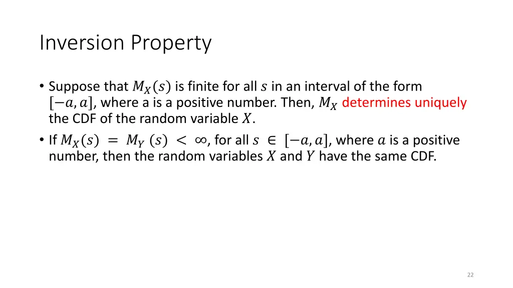 inversion property