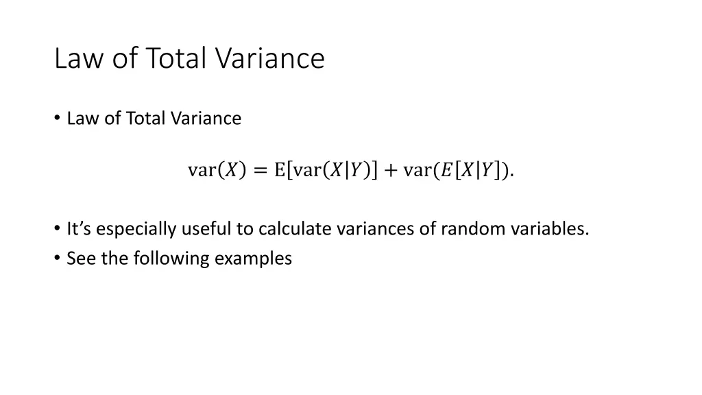 law of total variance