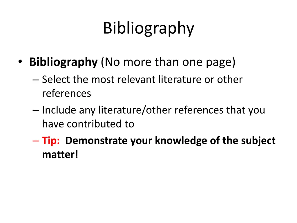 bibliography