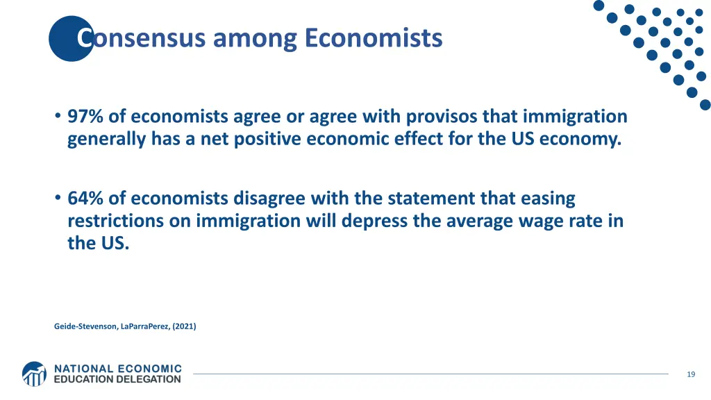 cconsensus among economists
