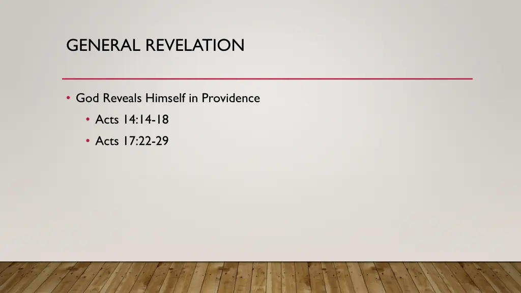 general revelation 2