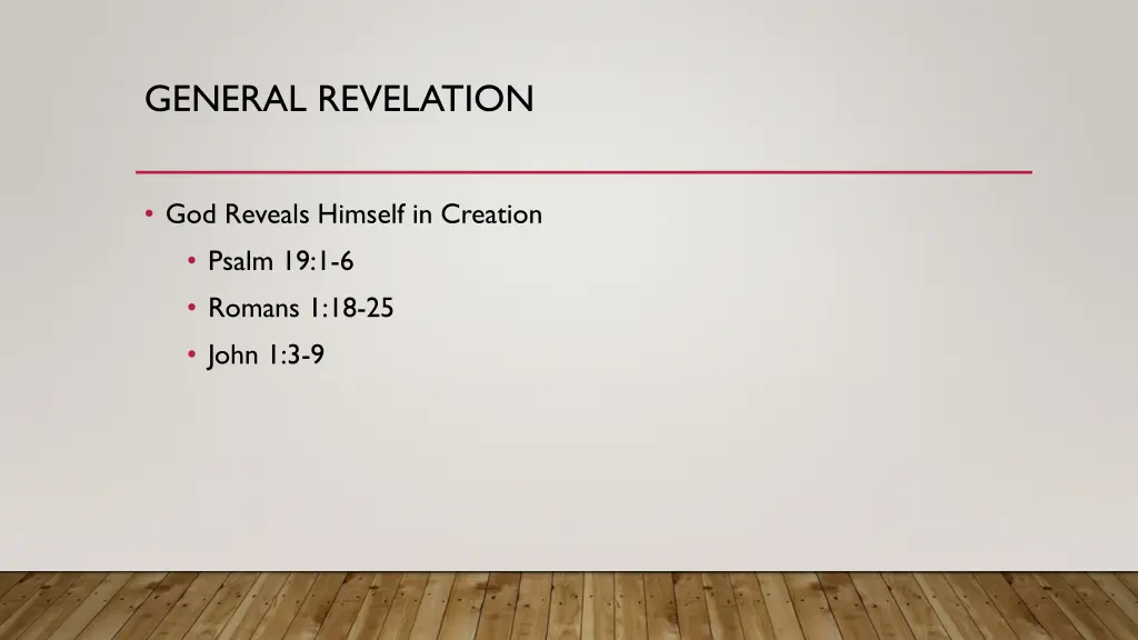 general revelation