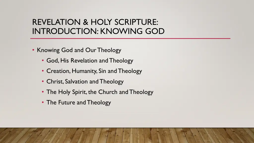 revelation holy scripture introduction knowing god 2