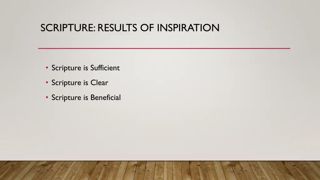 scripture results of inspiration 1