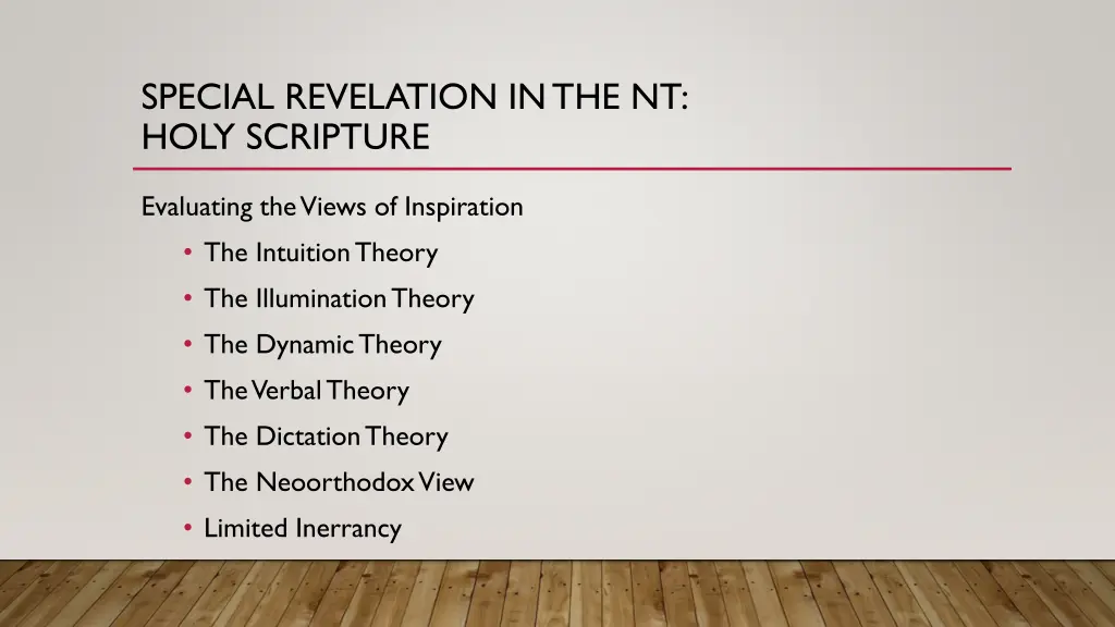 special revelation in the nt holy scripture 2