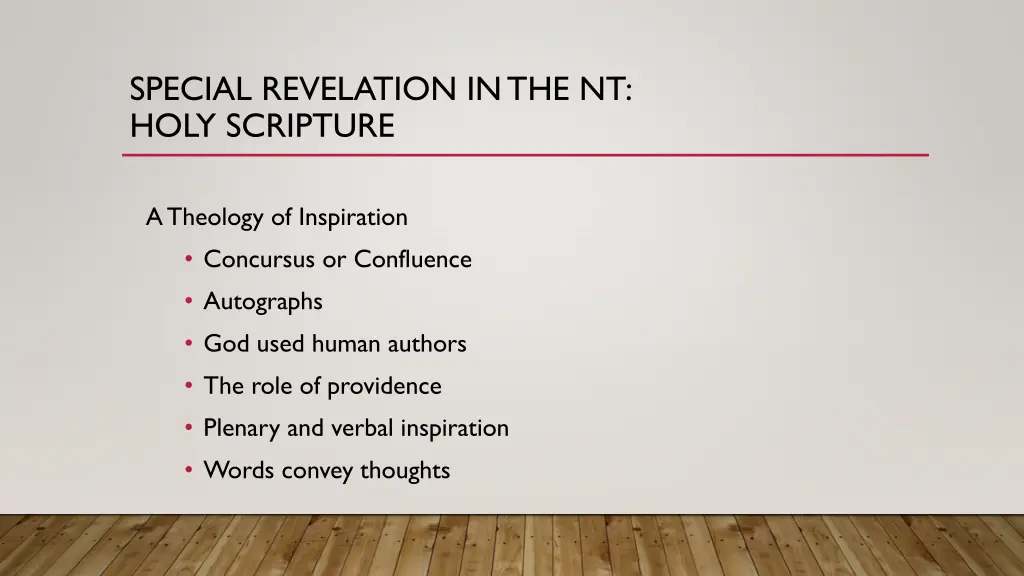 special revelation in the nt holy scripture 3