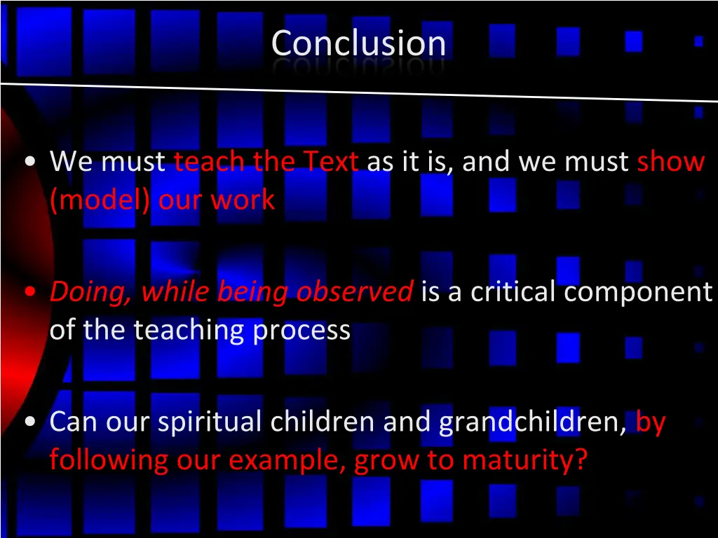 conclusion