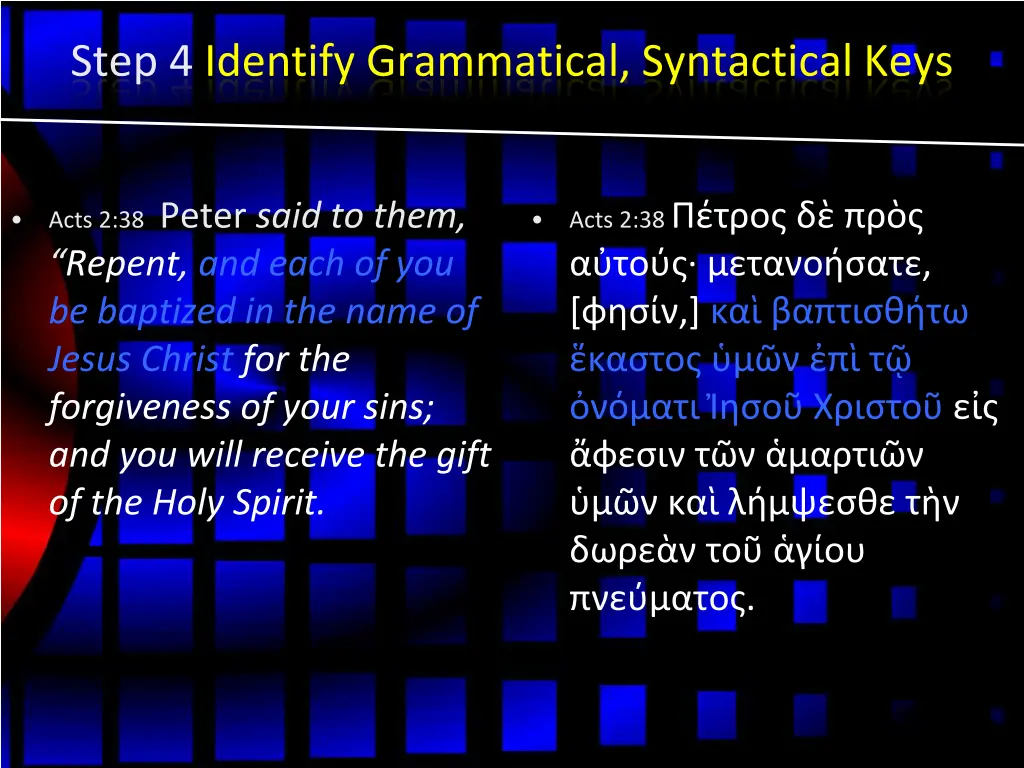 step 4 identify grammatical syntactical keys 2