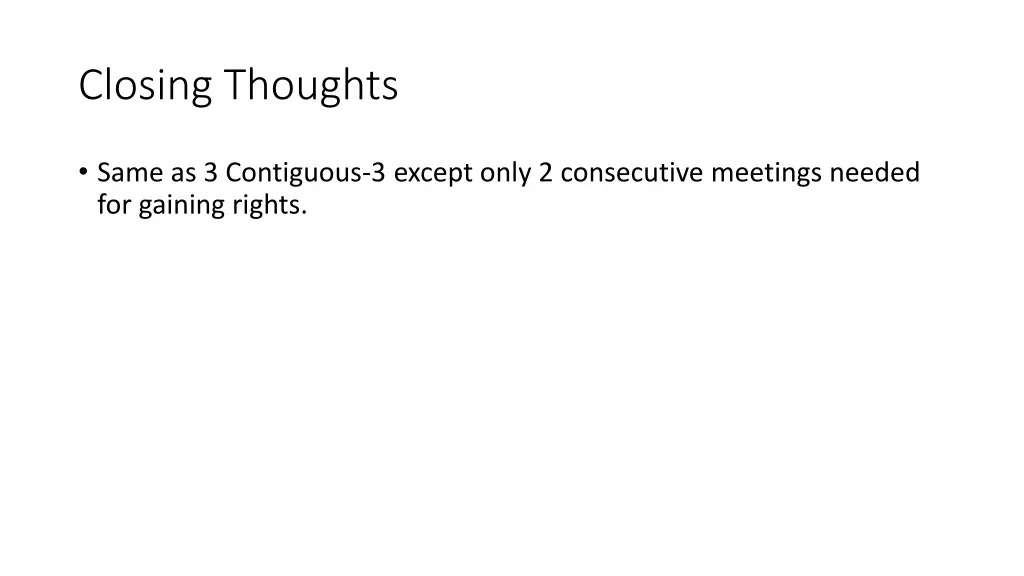 closing thoughts