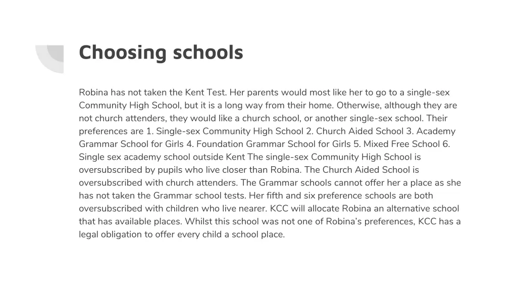 choosing schools 2