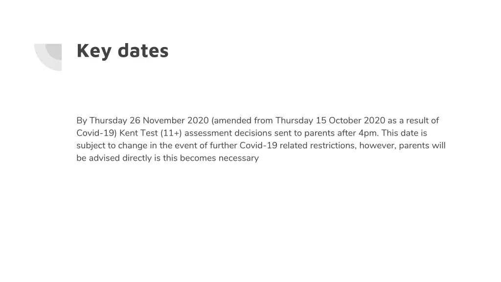 key dates 4