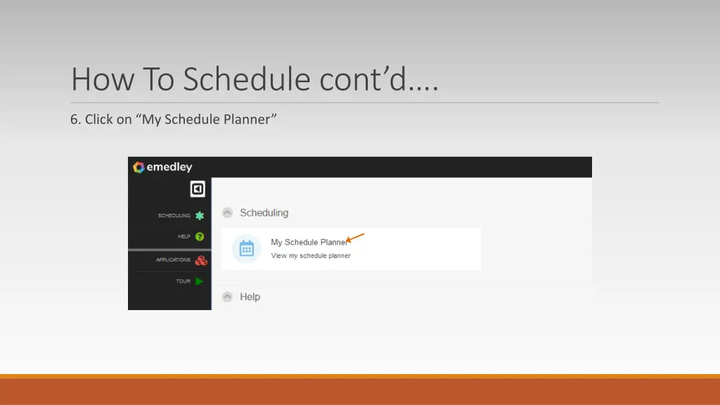 how to schedule cont d 3