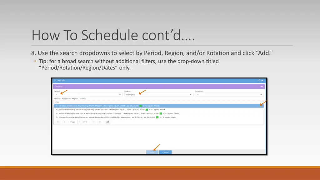 how to schedule cont d 5