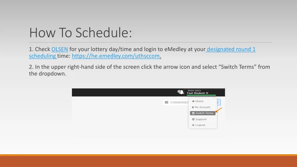 how to schedule