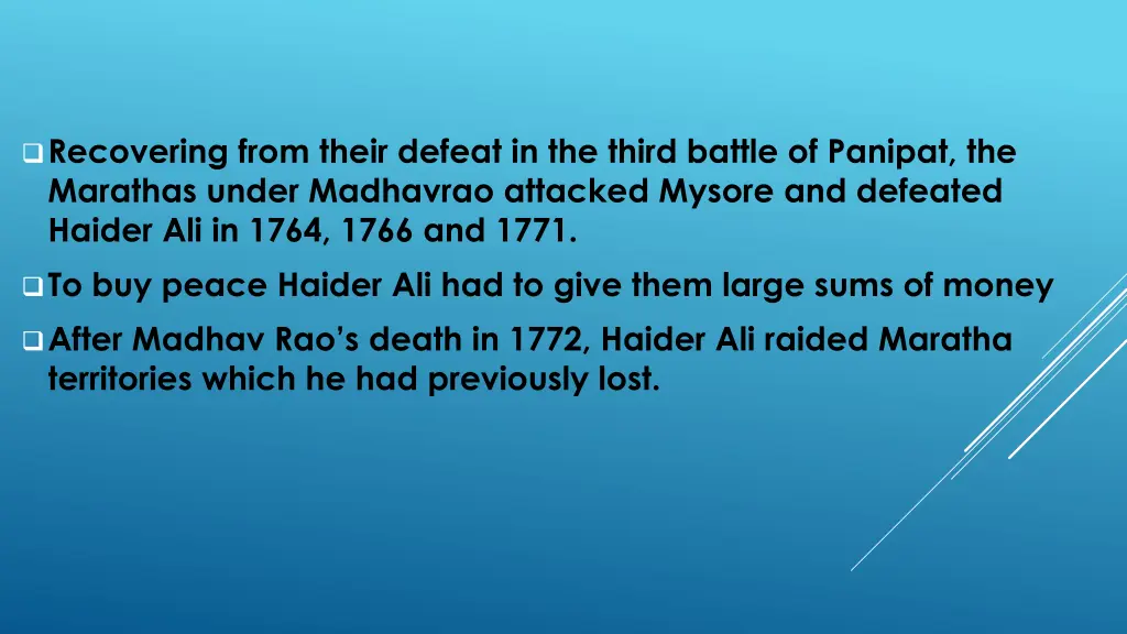 recovering from their defeat in the third battle