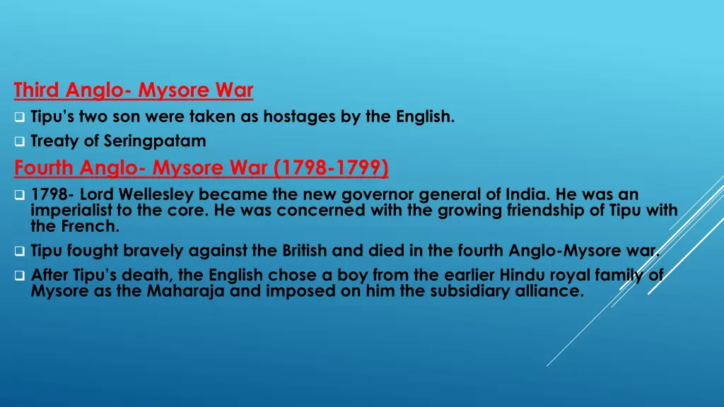 third anglo mysore war tipu s two son were taken