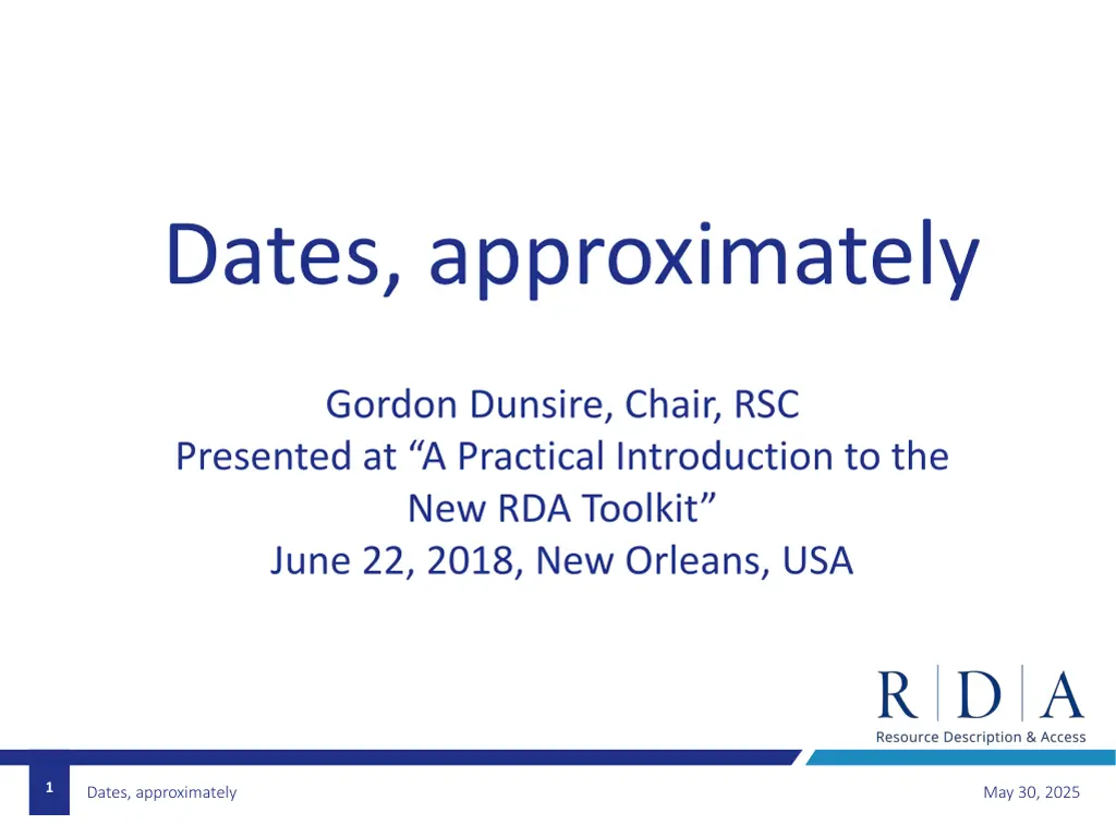 dates approximately