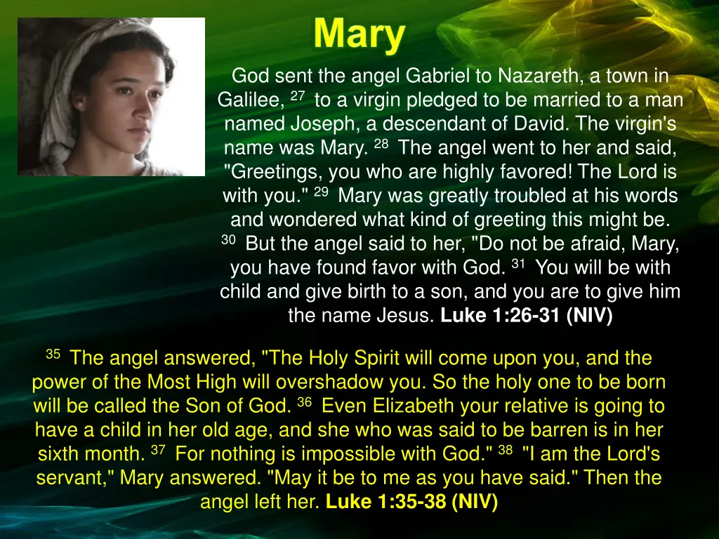god sent the angel gabriel to nazareth a town