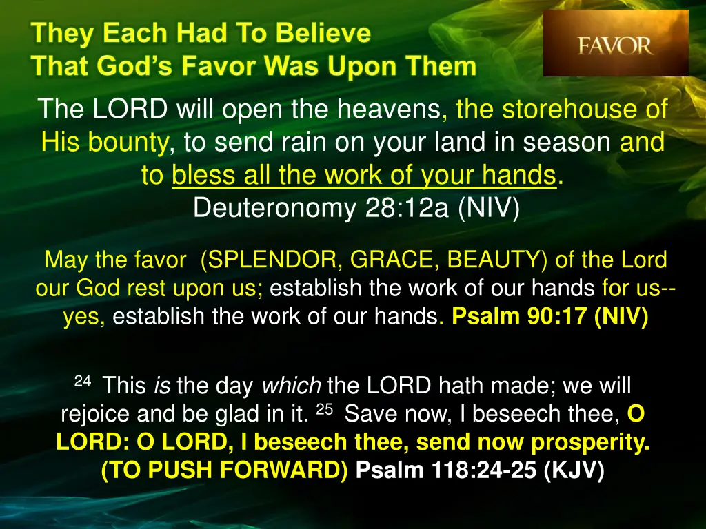 the lord will open the heavens the storehouse