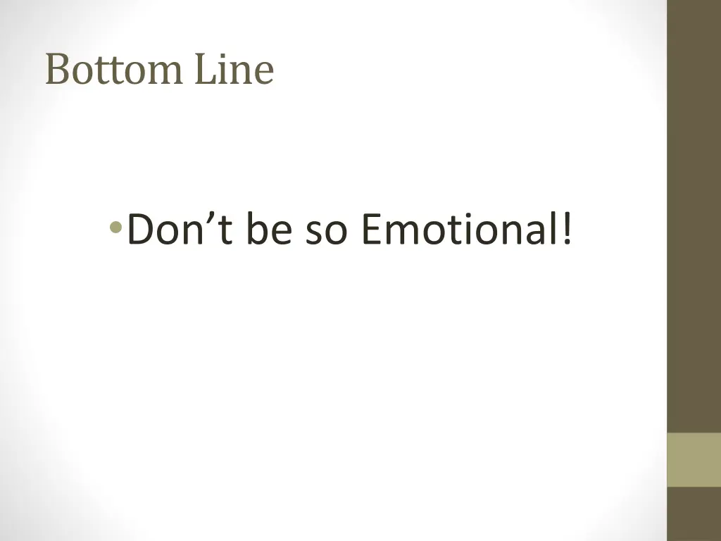 bottom line