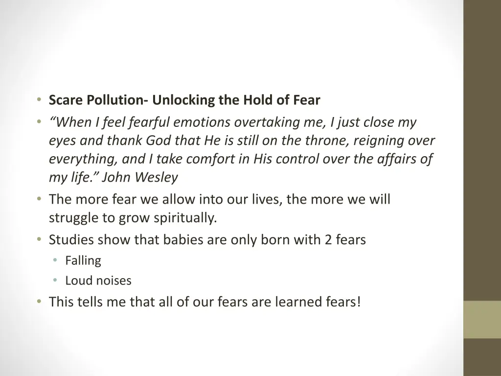 scare pollution unlocking the hold of fear when