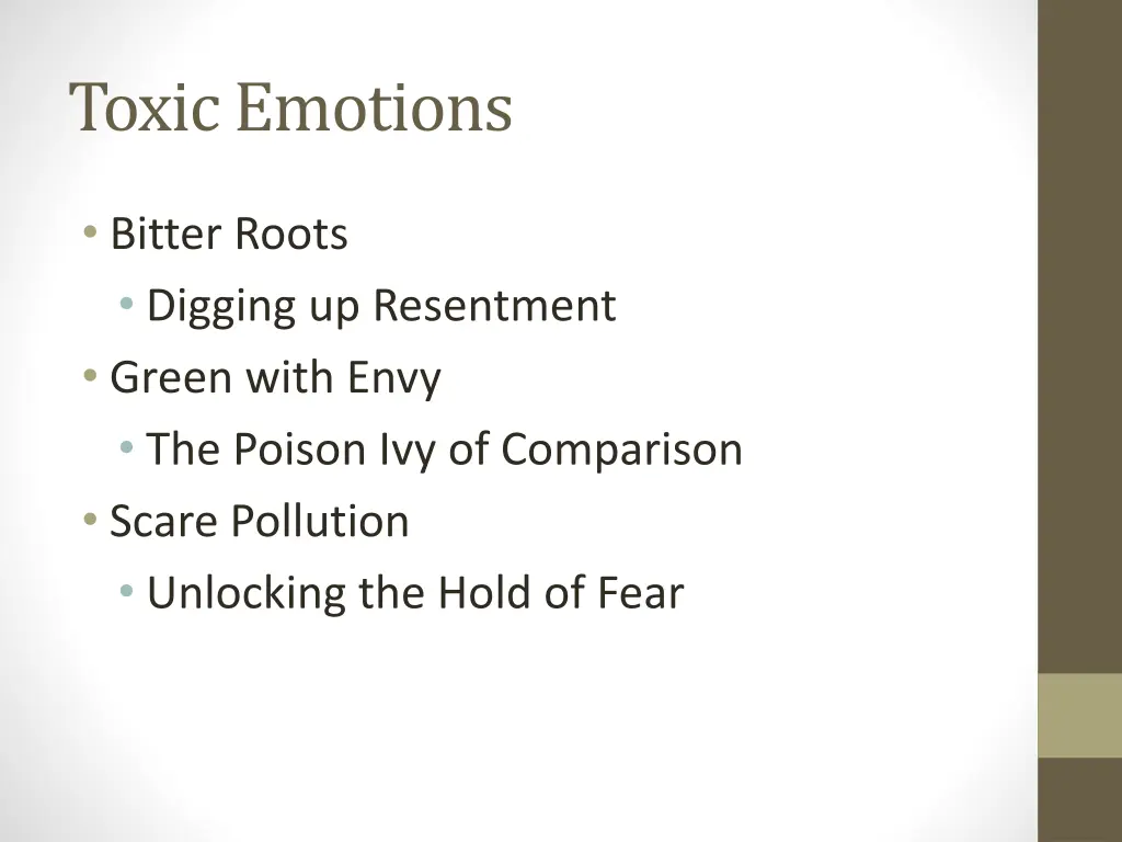 toxic emotions