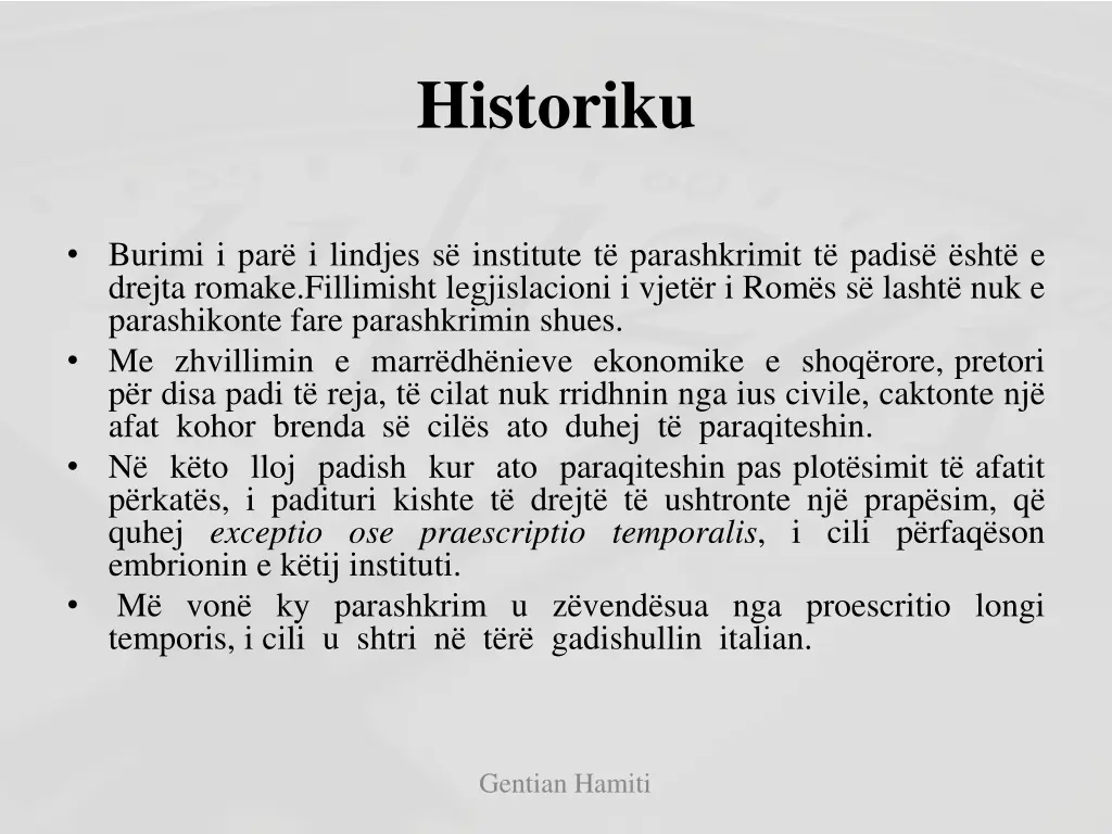 historiku