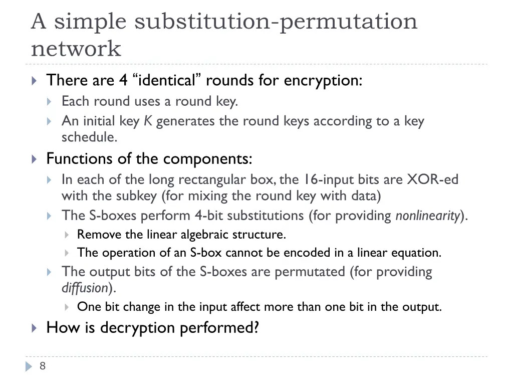 a simple substitution permutation network 1