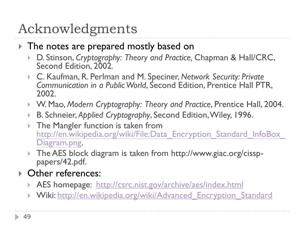 acknowledgments the notes are prepared mostly
