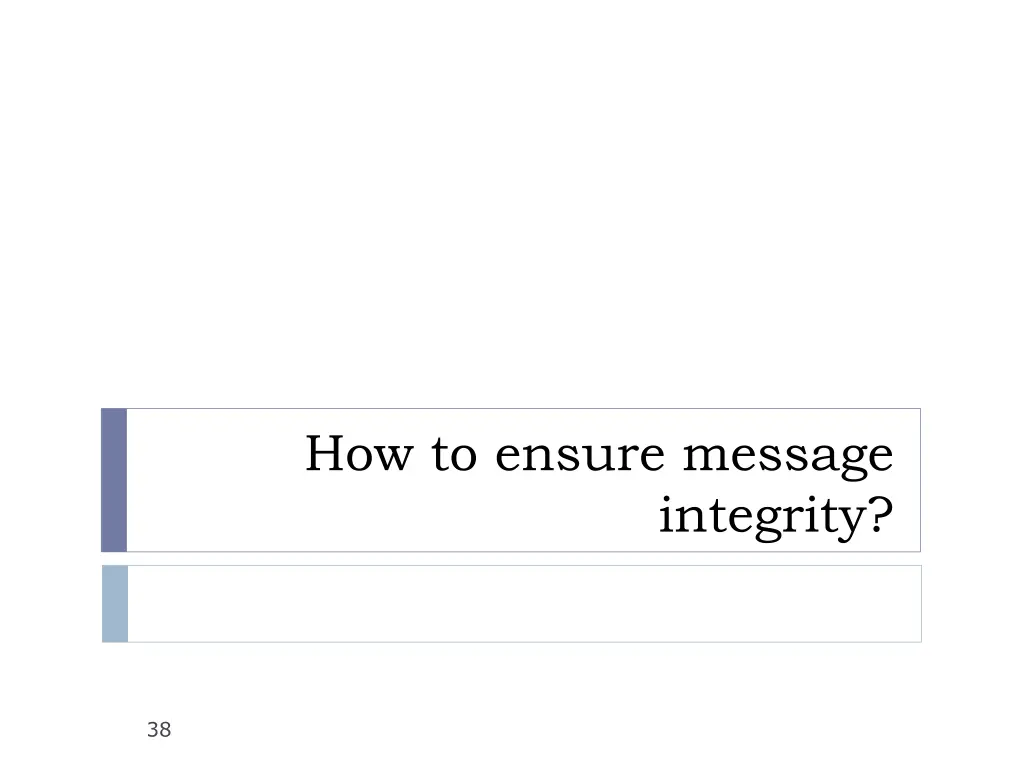 how to ensure message
