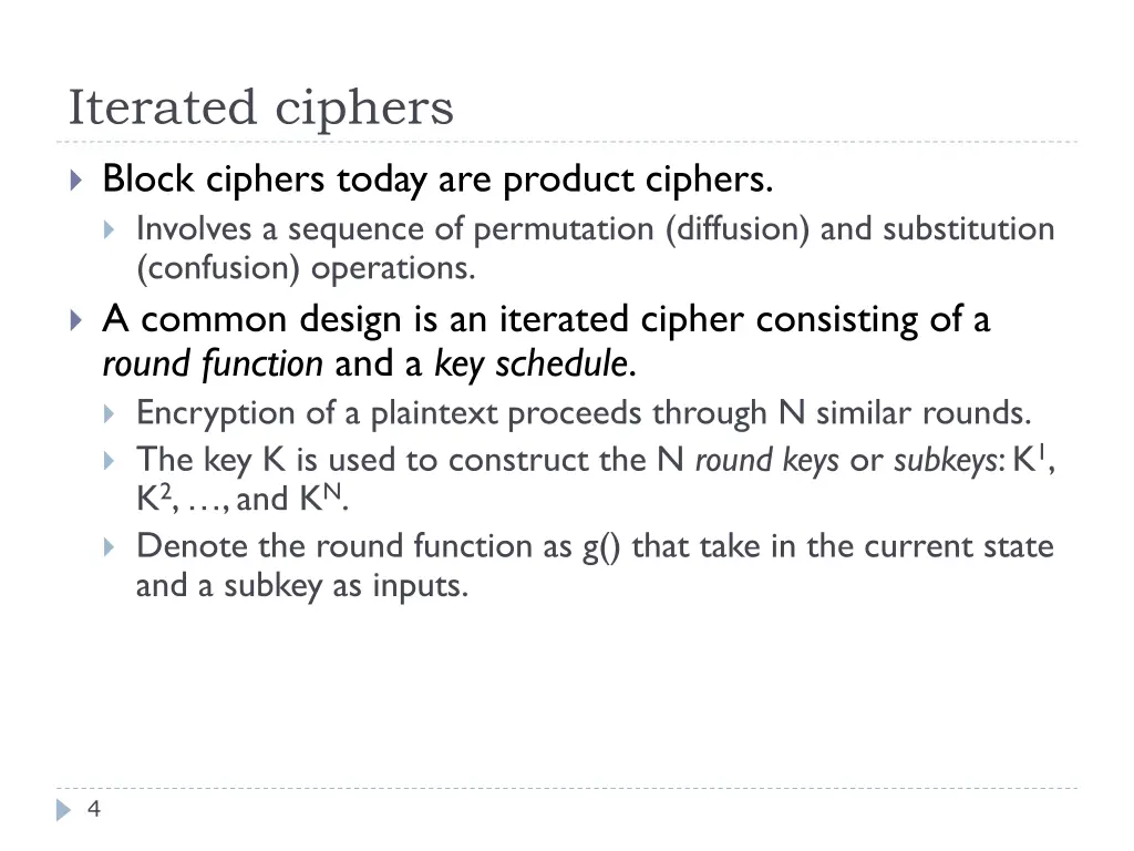 iterated ciphers