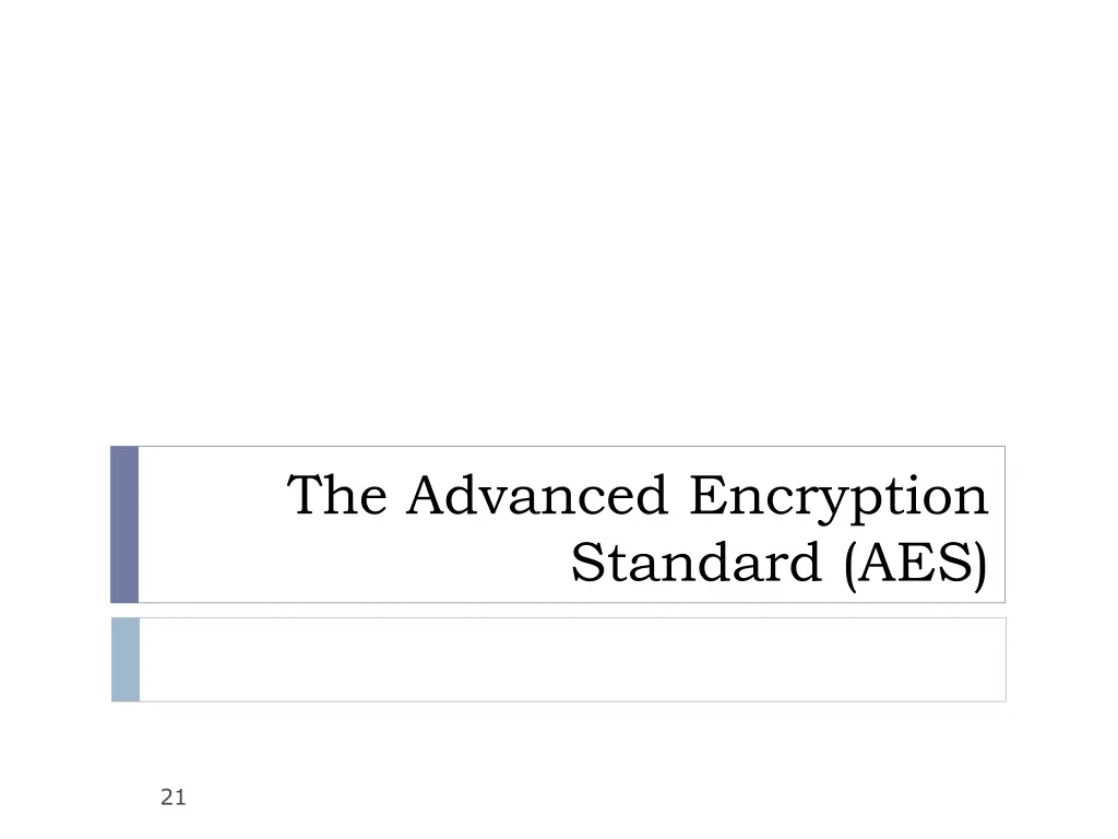 the advanced encryption standard aes
