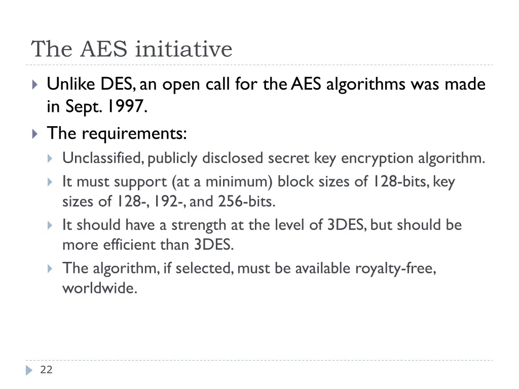the aes initiative