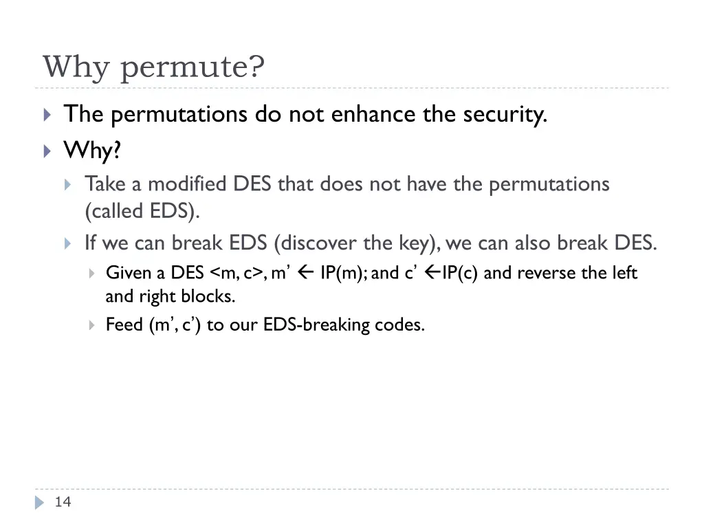 why permute