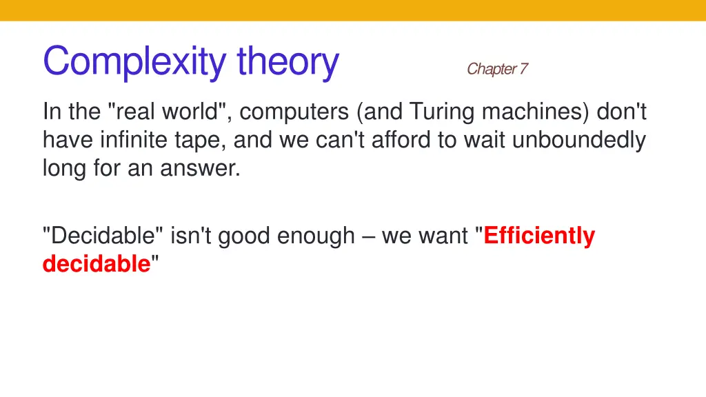 complexity theory