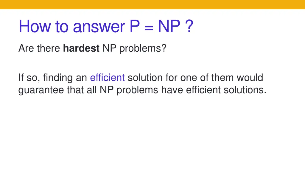 how to answer p np