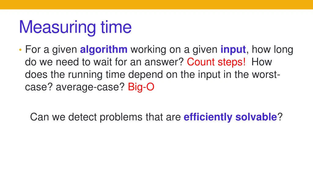 measuring time