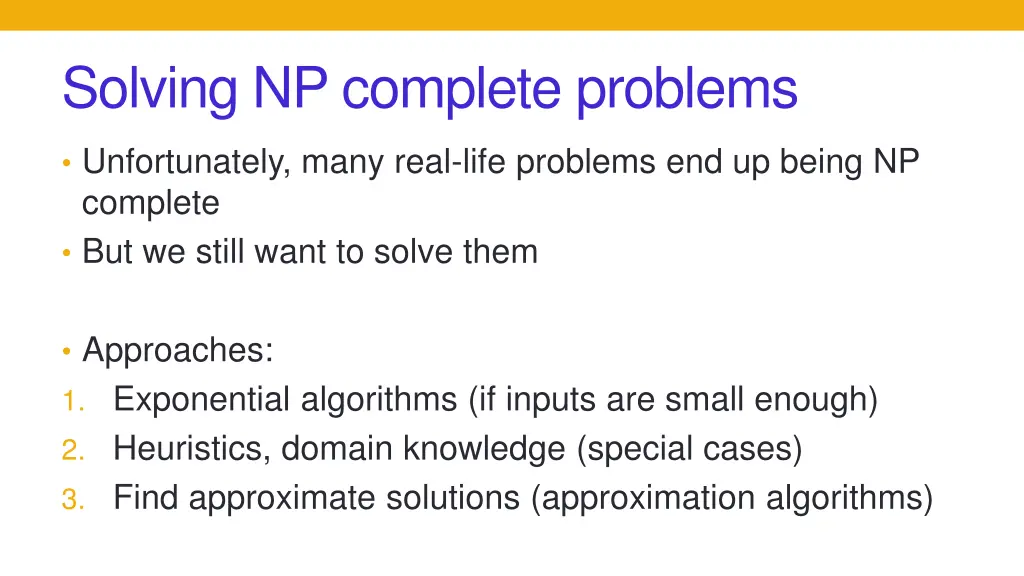 solving np complete problems