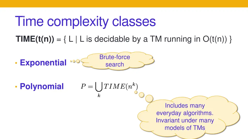time complexity classes