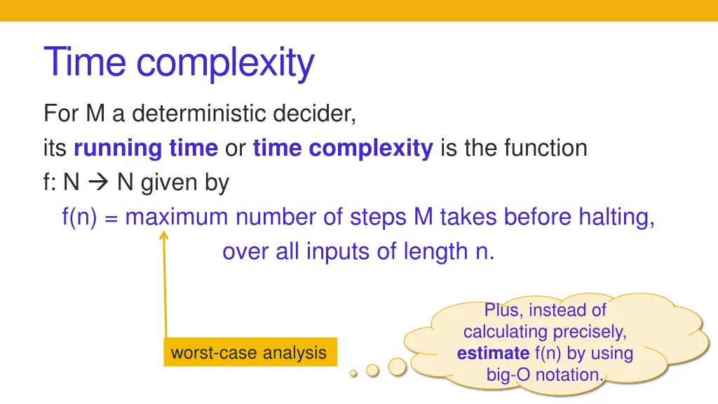 time complexity