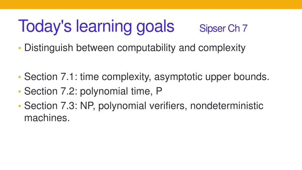 today s learning goals