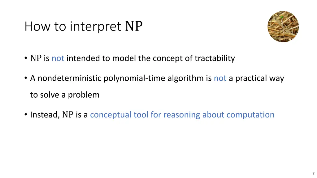 how to interpret np