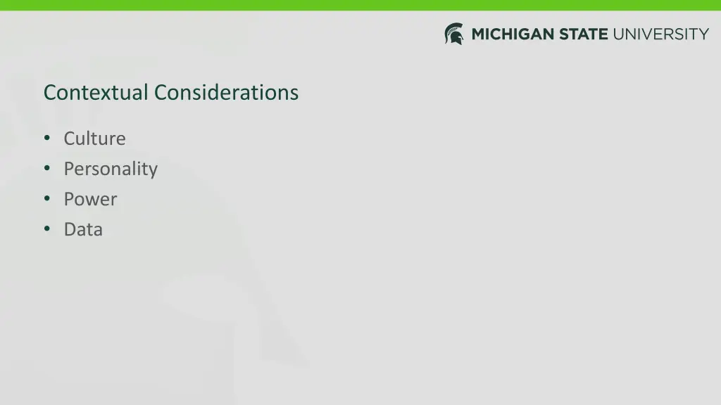 contextual considerations