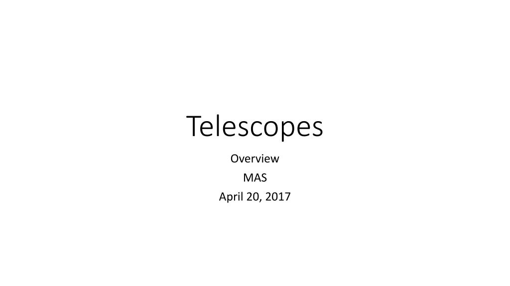 telescopes