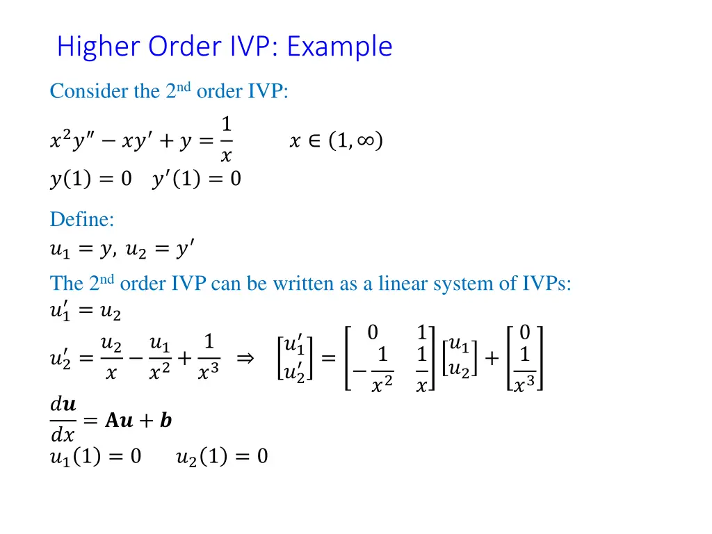 higher order ivp example